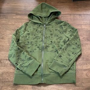 Dinosaur Green Hooded Zippy